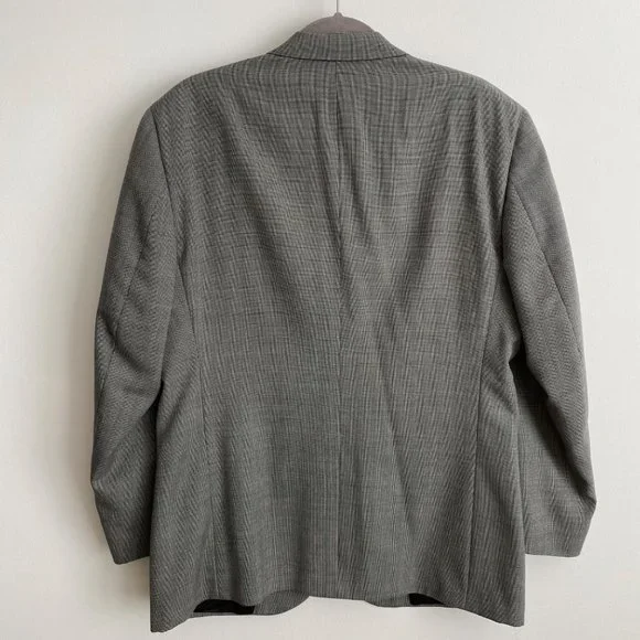 Christian Dior Vintage Monsieur Mens Blazer Size 40R * Black Gray - Picture 2 of 13